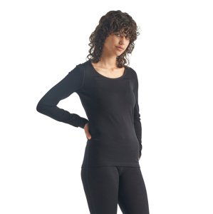 Dámské triko ICEBREAKER Wmns 200 Oasis LS Scoop, Black velikost: M