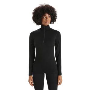 Dámské triko ICEBREAKER Wmns 200 Oasis LS Half Zip, Black velikost: S