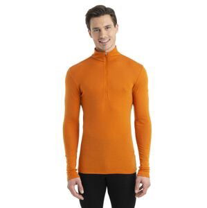 Pánské merino triko dlouhý rukáv, 1/2 zip ICEBREAKER Mens 175 Everyday LS Half Zip, Earth velikost: M