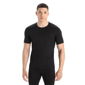 Pánské triko ICEBREAKER Mens 200 Oasis SS Crewe, Black velikost: M