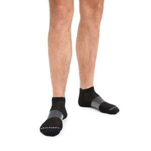 Pánské merino ponožky ICEBREAKER Mens Multisport Light Micro, Black/Snow/Metro Heather velikost: 39-41,5 (S)