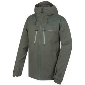 Husky Pánská hardshell bunda Nicker M faded green Velikost: XXXL pánská bunda