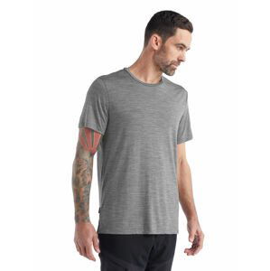 Pánské merino triko krátký rukáv ICEBREAKER Mens Sphere II SS Tee, Metro Heather velikost: XXL