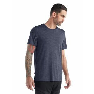 Pánské merino triko krátký rukáv ICEBREAKER Mens Sphere II SS Tee, Midnight Navy Heather velikost: XL