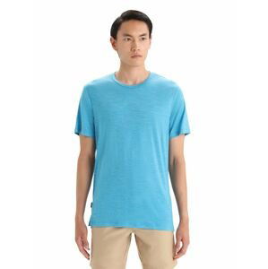 Pánské merino triko krátký rukáv ICEBREAKER Mens Sphere II SS Tee, Geo Blue Heather velikost: M