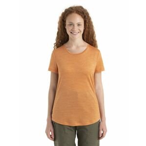 Dámské merino triko krátký rukáv ICEBREAKER Wmns Sphere II SS Tee, Earth Heather velikost: XS