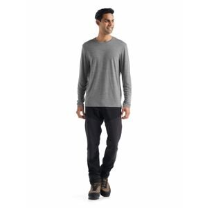 Pánské merino triko dlouhý rukáv ICEBREAKER Mens Sphere II LS Tee, Metro Heather velikost: M