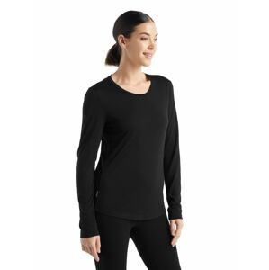 Dámské merino triko dlouhý rukáv ICEBREAKER Wmns Sphere II LS Tee, Black velikost: M