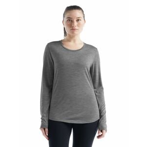 Dámské merino triko dlouhý rukáv ICEBREAKER Wmns Sphere II LS Tee, Metro Heather velikost: M