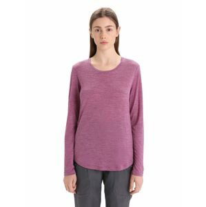 ICEBREAKER Wmns Sphere II LS Tee, Go Berry Heather velikost: M