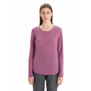 ICEBREAKER Wmns Sphere II LS Tee, Go Berry Heather velikost: XS