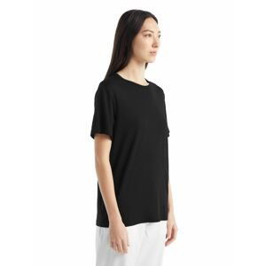 Dámské merino triko krátký rukáv ICEBREAKER Wmns Granary SS Tee, Black velikost: L