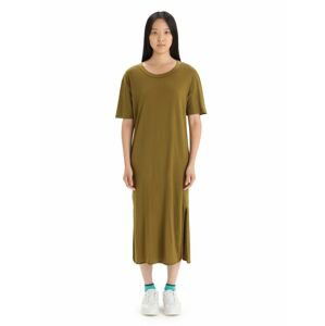 ICEBREAKER Wmns Granary Tee Dress, Algae velikost: M