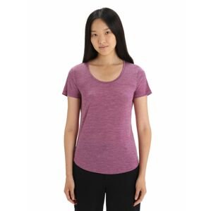 ICEBREAKER Wmns Sphere II SS Scoop Tee, Go Berry Heather velikost: L