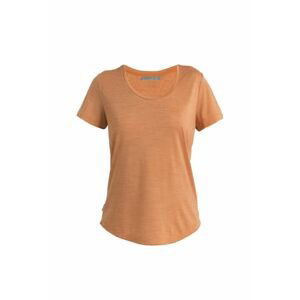 Dámské merino triko krátký rukáv ICEBREAKER Wmns Sphere II SS Scoop Tee, Earth Heather velikost: M