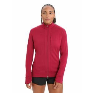 Dámská mikina ICEBREAKER Wmns Quantum III LS Zip, Cherry velikost: L