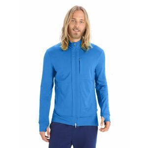 Pánská mikina s kapucí, zip ICEBREAKER Mens Quantum III LS Zip, Lazurite velikost: L