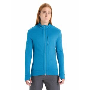 ICEBREAKER Mens Quantum III LS Zip, Geo Blue velikost: L