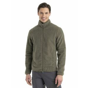 ICEBREAKER Mens RealFleece High Pile LS Zip, Loden velikost: M