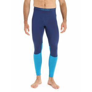 ICEBREAKER Mens 125 ZoneKnit Leggings, Geo Blue/Royal Navy velikost: L