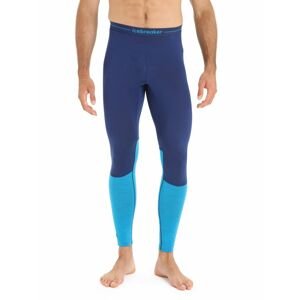 ICEBREAKER Mens 125 ZoneKnit Leggings, Geo Blue/Royal Navy velikost: XXL