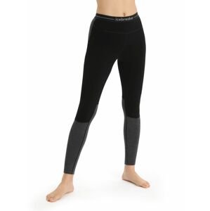 Dámské spodky ICEBREAKER Wmns ZoneKnit™ 200 Leggings, Black/Jet Heather/Cb velikost: M