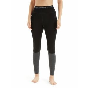 Dámské spodky ICEBREAKER Wmns ZoneKnit™ 260 Leggings, Black/Jet Heather/Cb velikost: XS