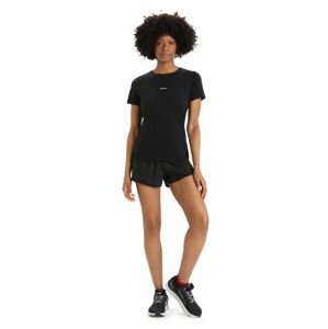 Dámské triko krátký rukáv ICEBREAKER Wmns ZoneKnit SS Slit Back Tee, Black velikost: L