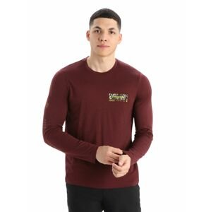 Pánské triko dlouhý rukáv ICEBREAKER Mens Tech Lite II LS Tee Summit Tread, Espresso velikost: XL