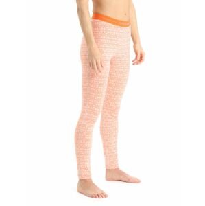 dámské spodky ICEBREAKER Wmns 250 Vertex Leggings Alpine Geo, Snow/Flash/J velikost: M