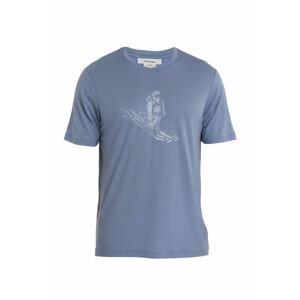 ICEBREAKER Mens Tech Lite II SS Tee Skiing Yeti, Kyanite velikost: M