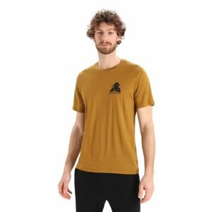 Pánské triko krátký rukáv ICEBREAKER Mens Tech Lite II SS Tee Alp Ascension, Clove velikost: XL