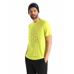 Pánské triko krátký rukáv ICEBREAKER Mens Tech Lite II SS Tee Snowflake, Shine velikost: M