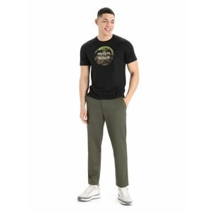 Pánské triko krátký rukáv ICEBREAKER Mens Tech Lite II SS Tee Natural Alps, Black velikost: L