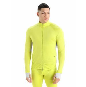 Pánská mikina, zip ICEBREAKER Mens ZoneKnit™ LS Zip, Shine/Ether/Cb velikost: L