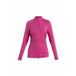 ICEBREAKER Wmns ZoneKnit LS Zip, Tempo/Electron Pink velikost: M