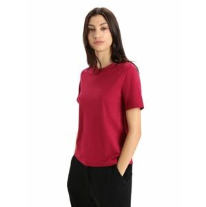 Dámské triko krátký rukáv ICEBREAKER Wmns ICL Jersey SS Tee, Cherry velikost: M