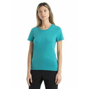 Dámské merino triko krátký rukáv ICEBREAKER Wmns Central Classic SS Tee, Flux Green velikost: M