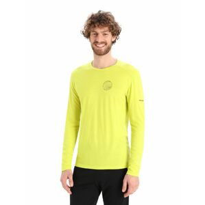 Pánské triko dlouhý rukáv ICEBREAKER Mens 200 Oasis LS Crewe Alps 3D, Shine velikost: XL