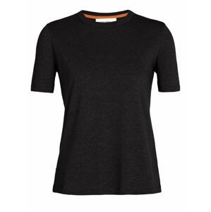 Dámské triko krátký rukáv ICEBREAKER Wmns Tencel Cotton SS Tee, Black velikost: L