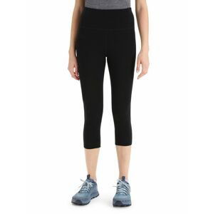 Dámské merino kalhoty ICEBREAKER Wmns Fastray High Rise 3/4 Tights, Black velikost: XS