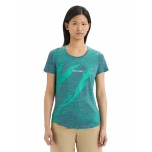 ICEBREAKER Wmns Sphere II SS Tee Trail, Green Glory Heather velikost: M