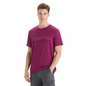 ICEBREAKER Mens Tech Lite II SS Tee Icebreaker, Go Berry velikost: S