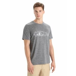 ICEBREAKER Mens Tech Lite II SS Tee Nature Sprint, Gritstone Heather velikost: M