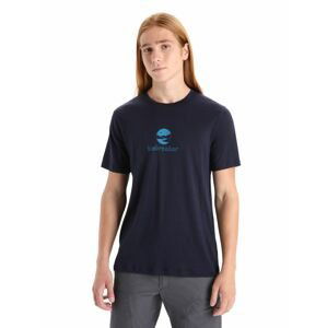 ICEBREAKER Mens Tech Lite II SS Tee IB Essential Logo, Midnight Navy velikost: XL