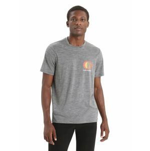 ICEBREAKER Mens Tech Lite II SS Tee Spring Glow, Gritstone Heather velikost: L