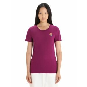 ICEBREAKER Wmns Tech Lite II SS Tee Springtime Flowers, Go Berry velikost: L