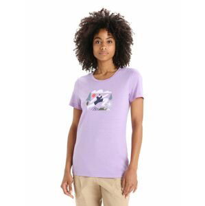 ICEBREAKER Wmns Tech Lite II SS Tee Spring Run, Purple Haze velikost: L