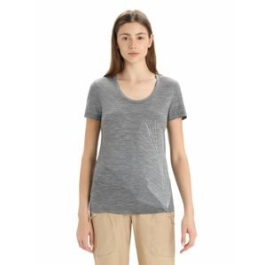 ICEBREAKER Wmns Tech Lite II SS Scoop Tee Plume, Gritstone Heather velikost: M