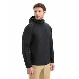 Pánská merino bunda ICEBREAKER Mens Shell+ Cotton Windbreaker, Black velikost: M